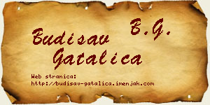 Budisav Gatalica vizit kartica